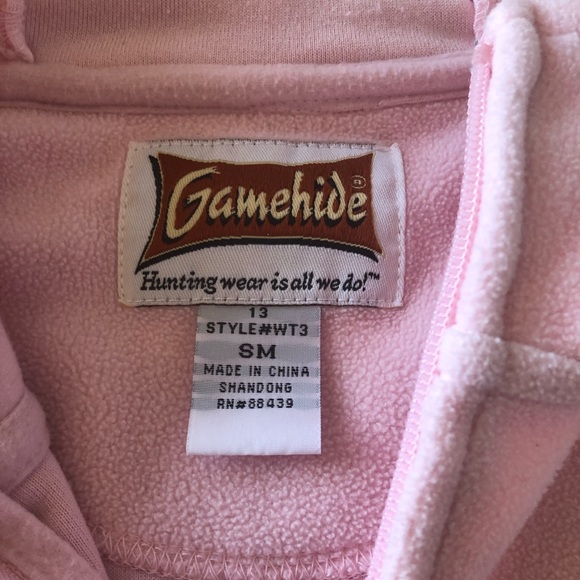 Pink and camo fleece zip up - Picture 2 of 2